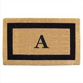 Nedia Home Nedia Home 02020B Single Picture - Black Frame 22 x 36 In. Heavy Duty Coir Doormat - Monogrammed B O2020B